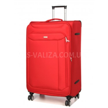Чемодан большой L ткань красный 77х47х32+5см/119л/3.9кг/Snowball 87303