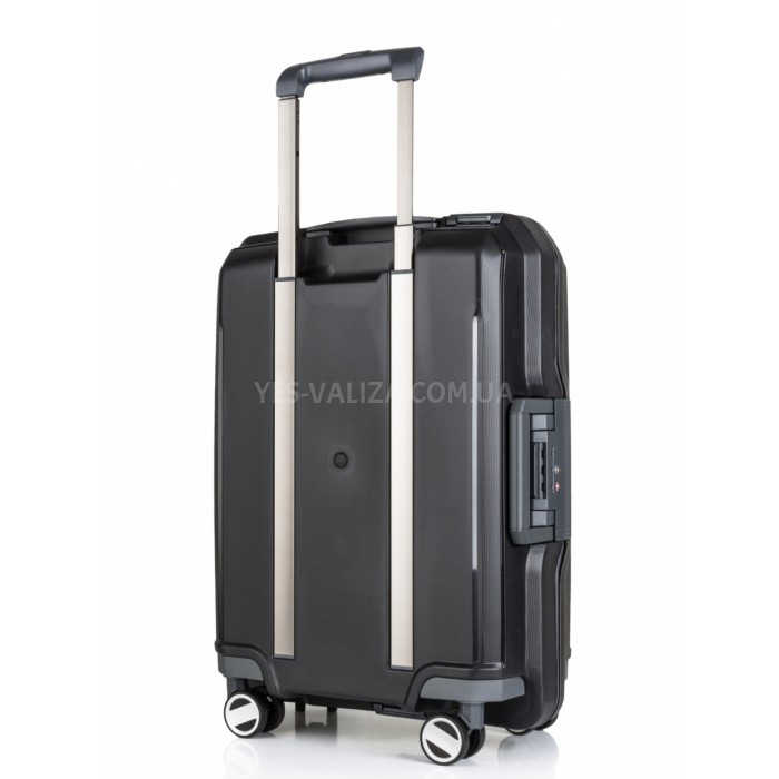 Чемодан ручная кладь S полипропилен чёрный 55х40х20/38л/3.1кгAirtex226, фото 2