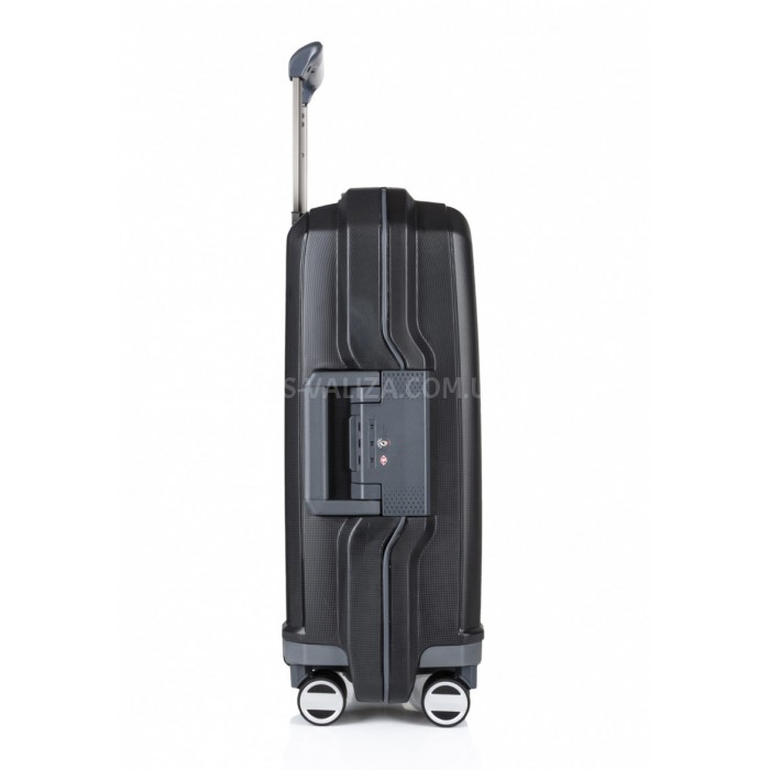 Валіза ручна поклажа S поліпропілен чорна 55х40х20/38л/3.1кг/Airtex226, фото 3