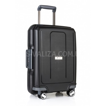 Валіза ручна поклажа S поліпропілен чорна 55х40х20/38л/3.1кг/Airtex226