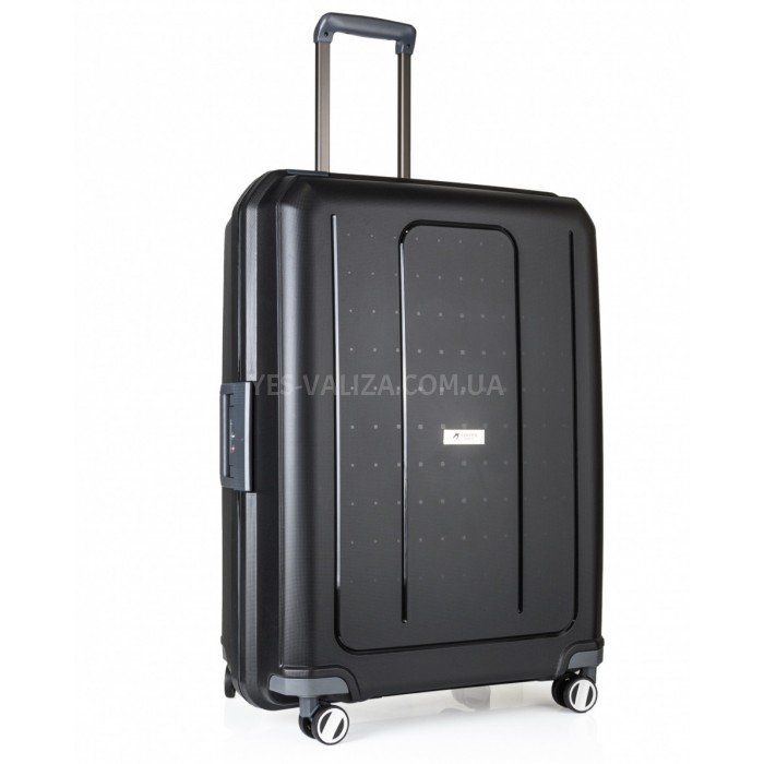 Валіза велика L поліпропілен чорна 75х54х31см/110л/5кг/Airtex 226, фото 1