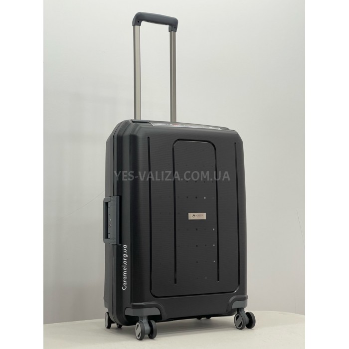 Чемодан средний M полипропилен чёрный 65х46х27см/72л/4кг/Airtex 226, фото 4