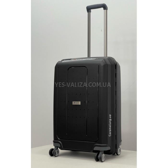 Чемодан средний M полипропилен чёрный 65х46х27см/72л/4кг/Airtex 226, фото 3