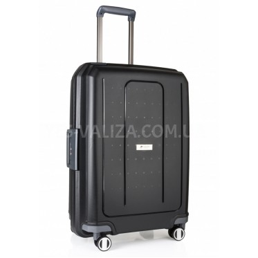 Валіза середня M поліпропілен чорна 65х46х27см/70л/4кг/Airtex 226