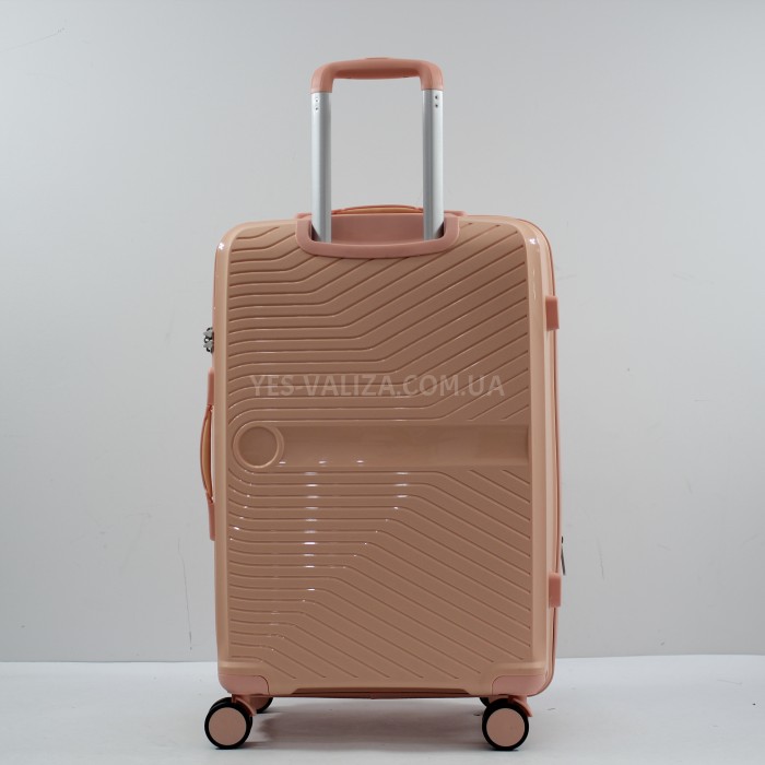 Валіза середня M поліпропілен рожева 65х44х27+5см/80л/3.4кг/Airtex 280, фото 4