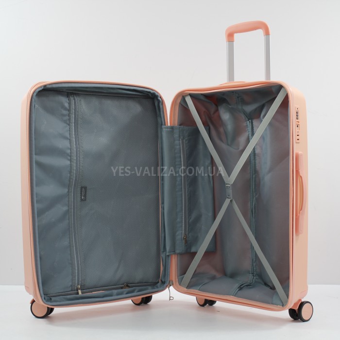 Валіза середня M поліпропілен рожева 65х44х27+5см/80л/3.4кг/Airtex 280, фото 9