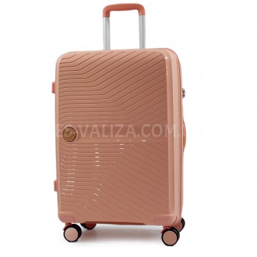 Чемодан средний M полипропилен розовый 65х44х27+5/80л/3.4кг/Airtex 280