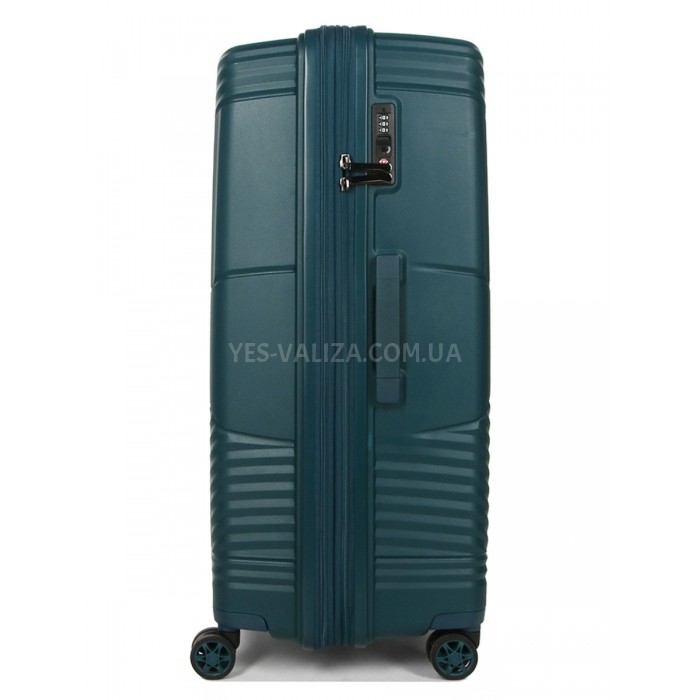 Чемодан большой L полипропилен зелёный 77х53х30+5/114л/5кг/Airtex 639, фото 5