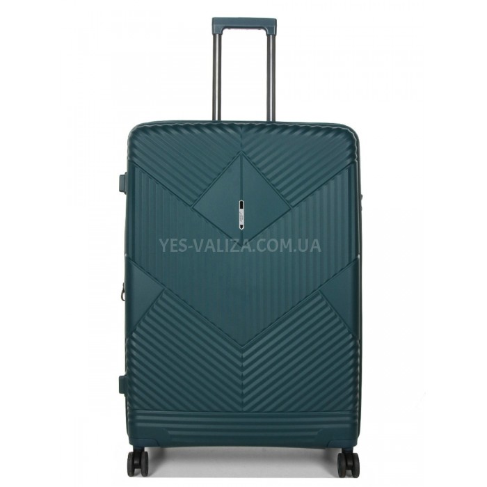 Валіза велика L поліпропілен зелена 77х53х30+5см/114л/5кг/Airtex 639, фото 2