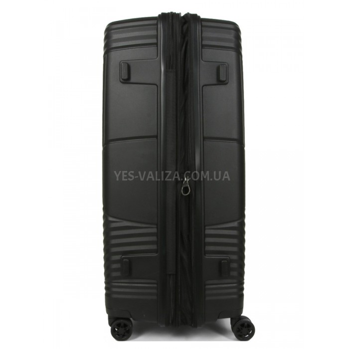 Валіза велика L поліпропілен чорна 77х53х30(+5)см/114л/5кг/Airtex 639, фото 6