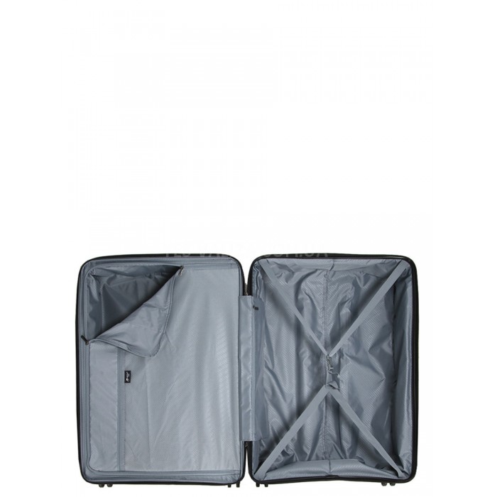 Чемодан большой L полипропилен чёрный 77х53х30+5см/114л/5кг/Airtex 639, фото 10