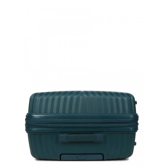Чемодан средний M полипропилен зелёный 67х46х26+5см/77л/4кг/Airtex 639, фото 6