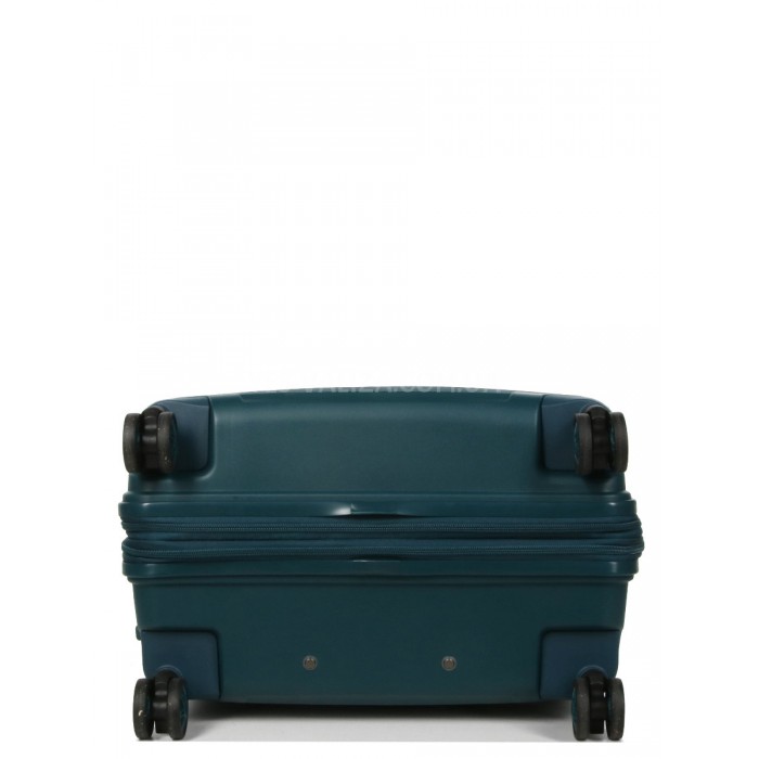 Чемодан средний M полипропилен зелёный 67х46х26+5см/77л/4кг/Airtex 639, фото 7