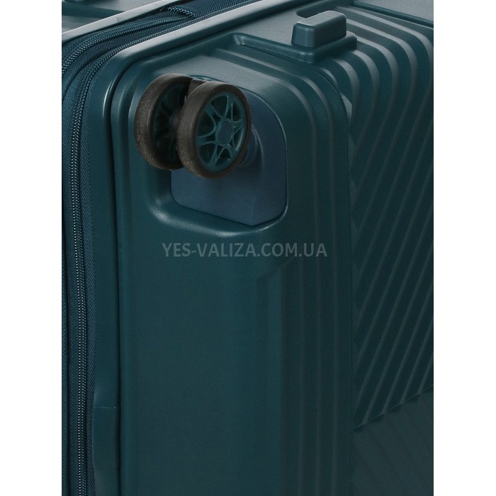 Чемодан средний M полипропилен зелёный 67х46х26+5см/77л/4кг/Airtex 639, фото 8