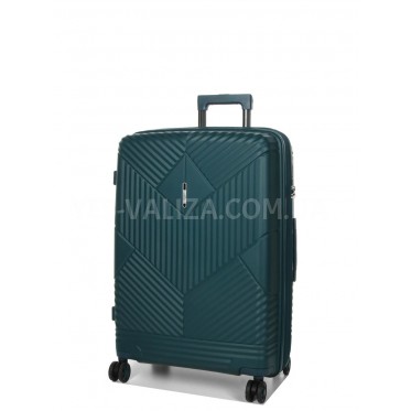 Чемодан средний M полипропилен зелёный 67х46х26+5см/77л/4кг/Airtex 639