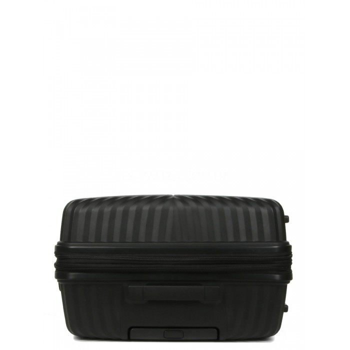 Чемодан средний M полипропилен чёрный 67х46х26+5см/77л/4кг/Airtex 639, фото 6