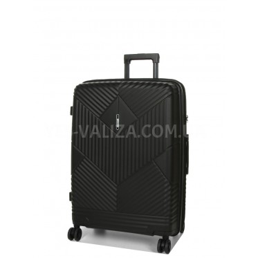 Чемодан средний M полипропилен чёрный 67х46х26+5см/77л/4кг/Airtex 639