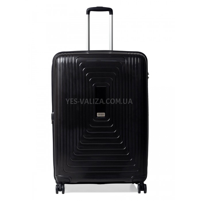 Чемодан большой L полипропилен чёрный 78х54х36+5/153л/4.9кг/Airtex 241, фото 2