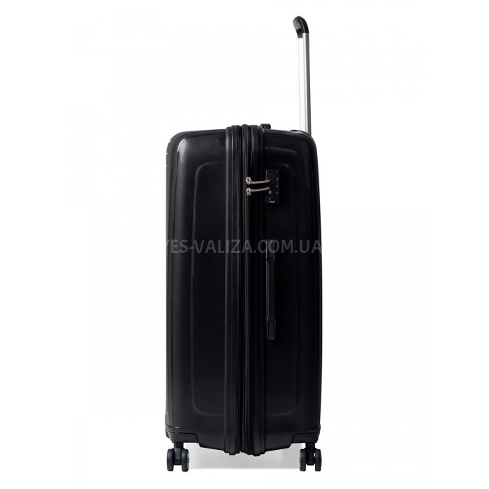 Чемодан большой L полипропилен чёрный 78х54х36+5/153л/4.9кг/Airtex 241, фото 5