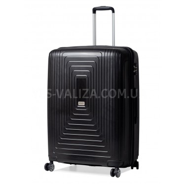 Валіза велика L поліпропілен чорна 78х54х36+5см/153л/4.9кг/Airtex 241
