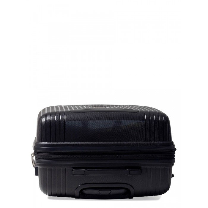 Валіза середня M поліпропілен чорна 68х47х33+5см/102л/3.9кг/Airtex 241, фото 6