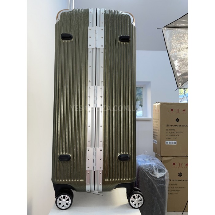 Валіза Airtex велика L поліпропілен зелена 75х51х32см/110л/5.7кг, фото 5