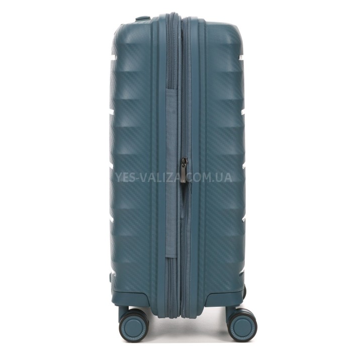 Чемодан малый S полипропилен зелёный 55х40х23+5/52л/3.05кг/Airtex 242, фото 6