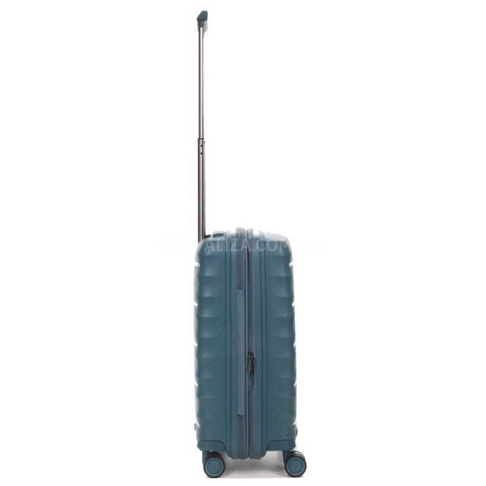 Валіза мала S поліпропілен зелена 55х40х23(+5)см/52л/3.05кг/Airtex 242, фото 5