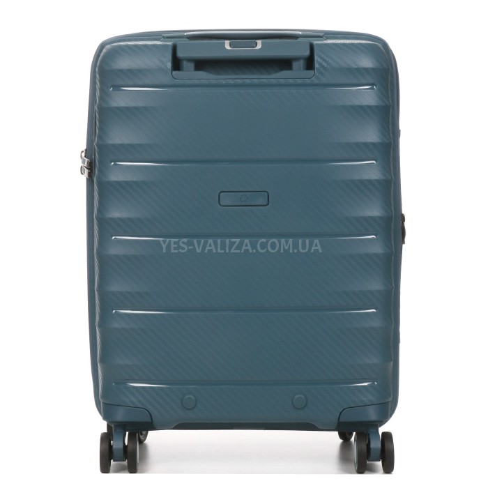 Валіза мала S поліпропілен зелена 55х40х23(+5)см/52л/3.05кг/Airtex 242, фото 4