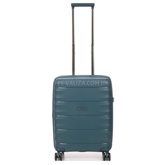 Валіза мала S поліпропілен зелена 55х40х23(+5)см/52л/3.05кг/Airtex 242, фото 1