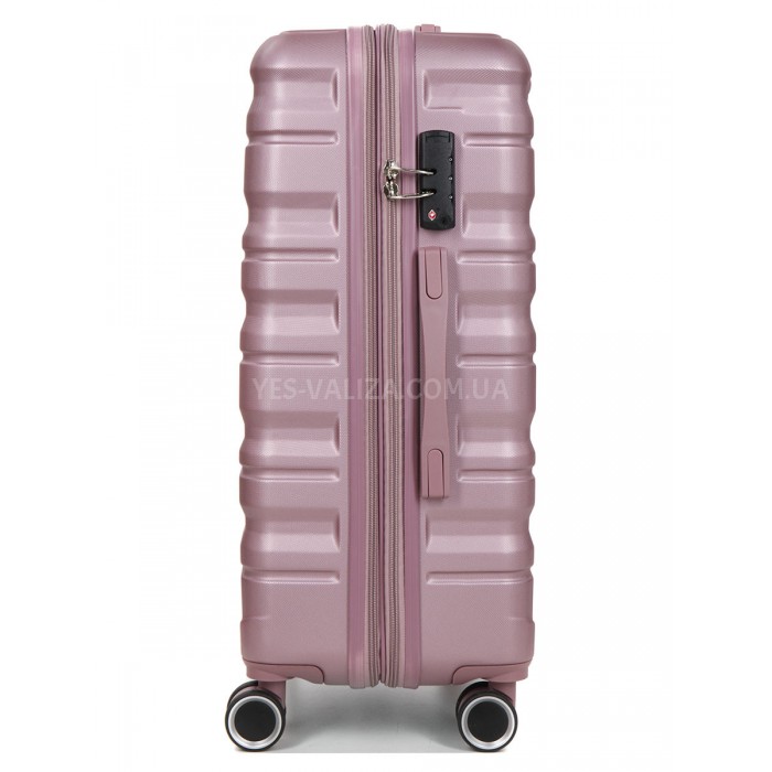 Чемодан Франция средний M розовый 66х43х26(+5)см/75л/3.7кг/Worldline 628, фото 4