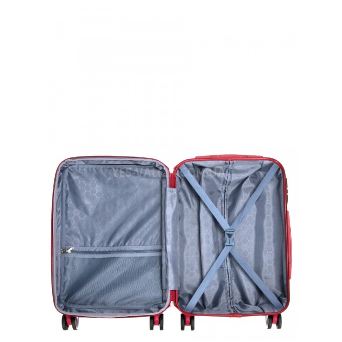 Чемодан ручная кладь S бордо 55х35х20(+5)см/42л/2.8кг/Worldline 628, фото 10