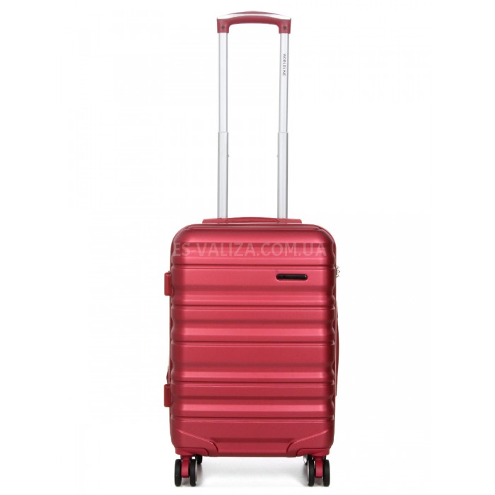 Чемодан ручная кладь S бордо 55х35х20(+5)см/42л/2.8кг/Worldline 628, фото 2