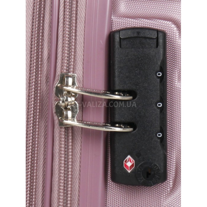 Чемодан ручная кладь S розовый 55х35х20(+5)см/42л/2.8кг/Worldline 628, фото 8