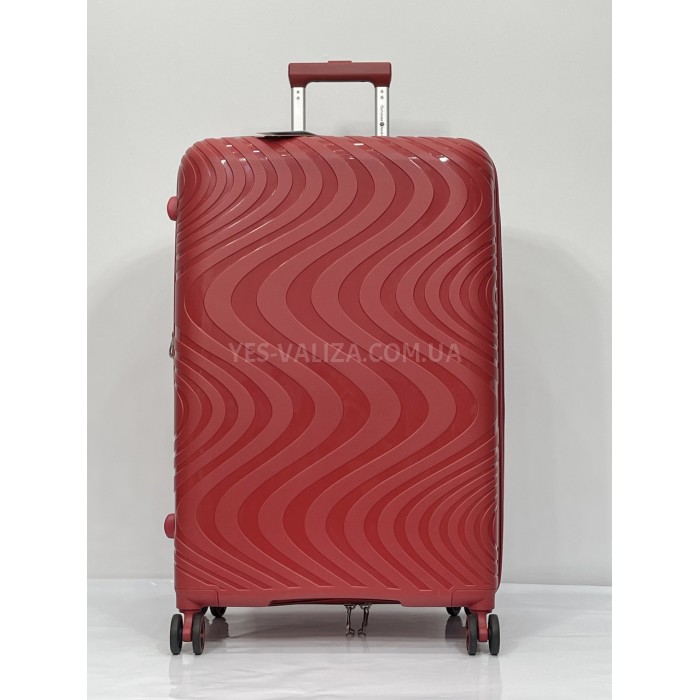 Валіза Snowbal велика L поліпропілен червона 76х51х35(+5)см/125л/4.4кг, фото 3