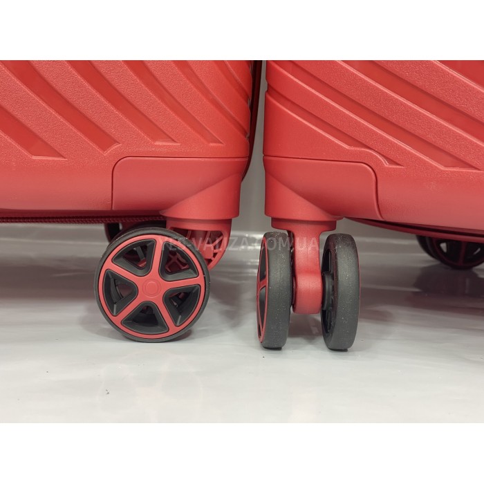 Валіза Snowbal велика L поліпропілен червона 76х51х35(+5)см/125л/4.4кг, фото 9