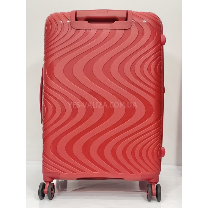 Валіза Snowbal середня M поліпропілен червона 66х44х28(+5)см/80л/3.2кг, фото 4