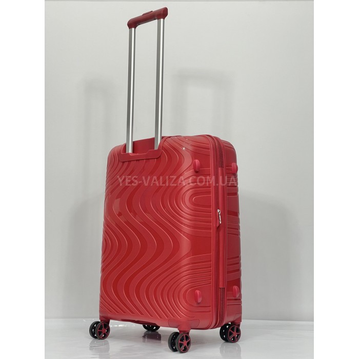 Валіза Snowbal середня M поліпропілен червона 66х44х28(+5)см/80л/3.2кг, фото 2