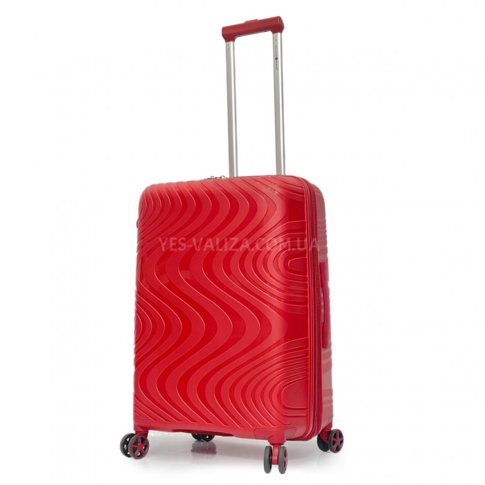 Валіза Snowbal середня M поліпропілен червона 66х44х28(+5)см/80л/3.2кг, фото 1