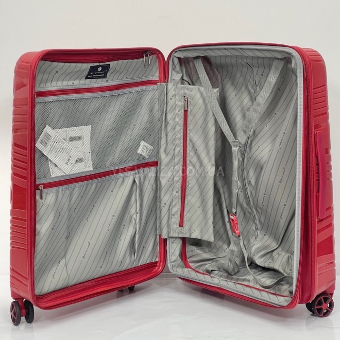 Валіза Snowball ручна поклажа S поліпропілен червона 54х37х20см/34л/2.5кг, фото 10