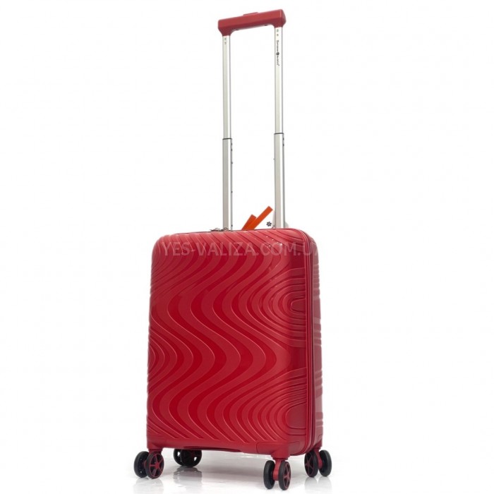Валіза Snowball ручна поклажа S поліпропілен червона 54х37х20см/34л/2.5кг, фото 2