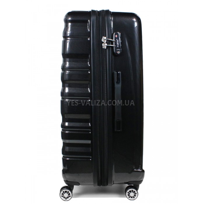 Валіза Airtex велика L полікарбонат чорна 76х50х29(+5)см/117л/4.6кг, фото 4