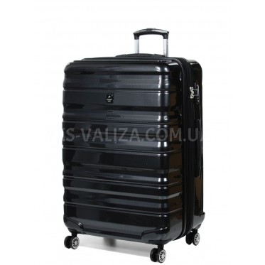 Чемодан Airtex большой L поликарбонат чёрный 76х50х29(+5)см/117л/4.6кг