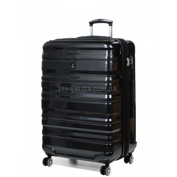Чемодан Airtex большой L поликарбонат чёрный 76х50х29(+5)см/117л/4.6кг, фото 1