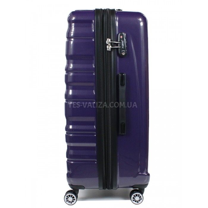 Валіза Airtex велика L полікарбонат фіолет 76х50х29(+5)см/117л/4.6кг, фото 4