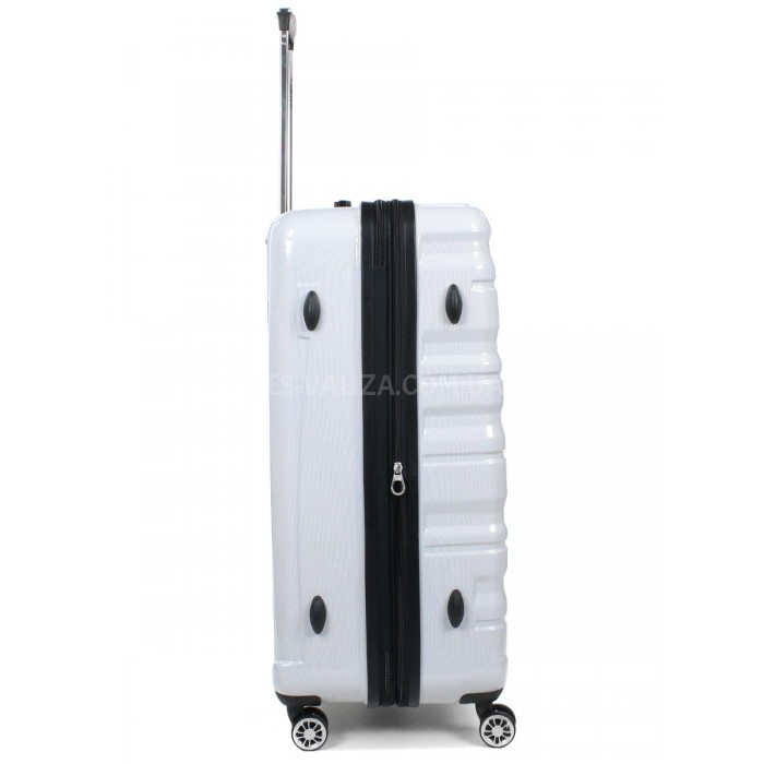 Валіза Airtex велика L полікарбонат біла 76х50х29(+5)см/117л/4.6кг, фото 6