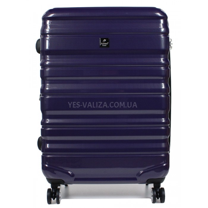 Чемодан Airtex средний M поликарбонат фиолет 66х43х25(+5)см/76л/3.5кг, фото 2