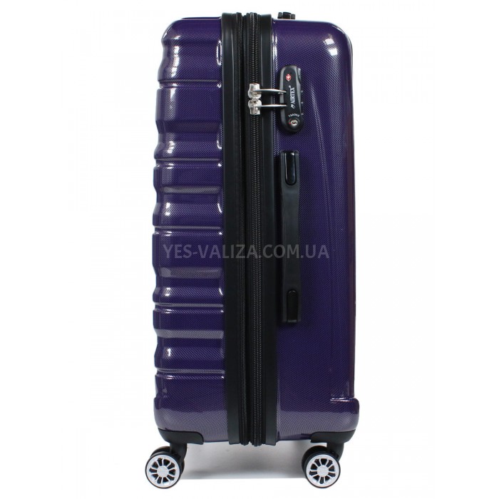 Чемодан Airtex средний M поликарбонат фиолет 66х43х25(+5)см/76л/3.5кг, фото 4