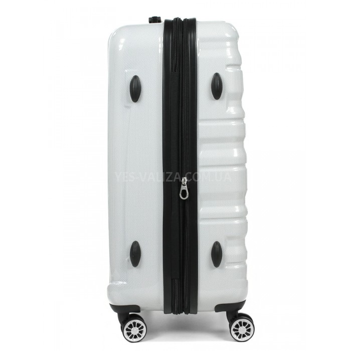 Чемодан Airtex средний M поликарбонат белый 66х43х25(+5)см/76л/3.5кг, фото 5