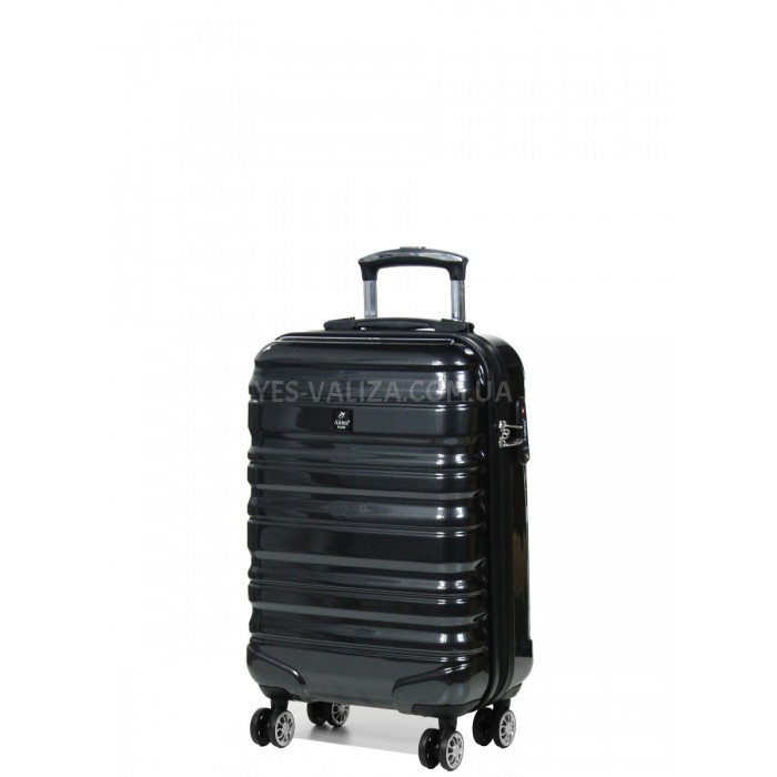 Чемодан Airtex ручная кладь S поликарбонат чёрный 55х36х20см/35л/2.4кг, фото 1